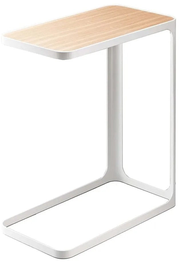 Biely odkladací stolík YAMAZAKI Frame