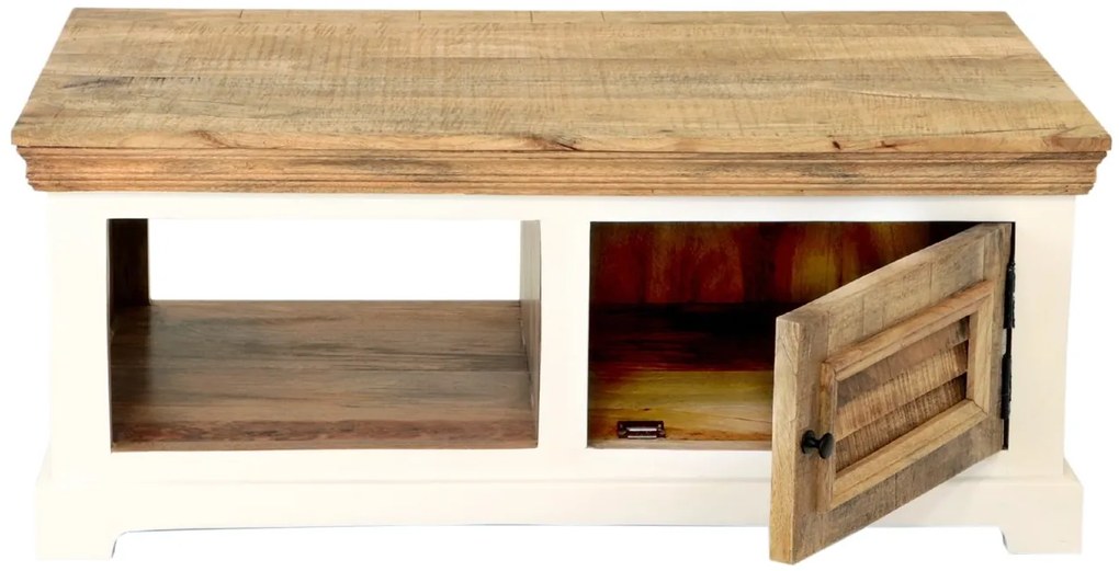 furniture-nabytek.cz - Rustikální konferenční stůl z dřeva manga 110x45x60