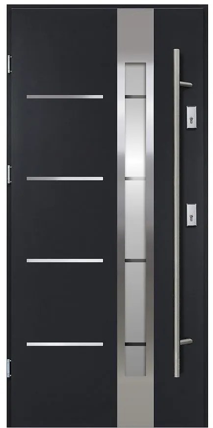 Dvere vchodové LUNA S68 90L Antracit