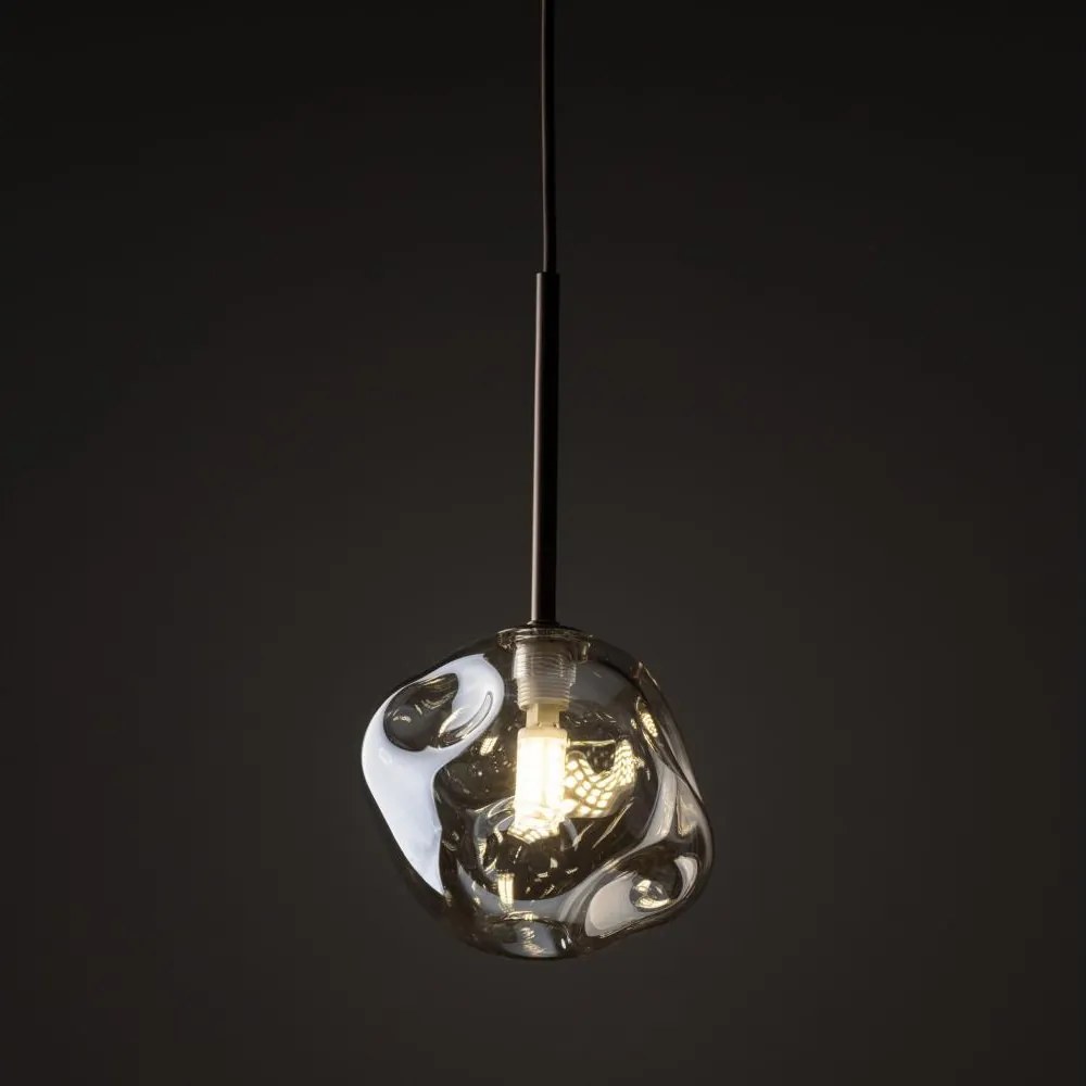 Brilagi - Luster na lanku VULCANO 1xG9/8W/230V pr. 15 cm bronzová/dymovo-béžová