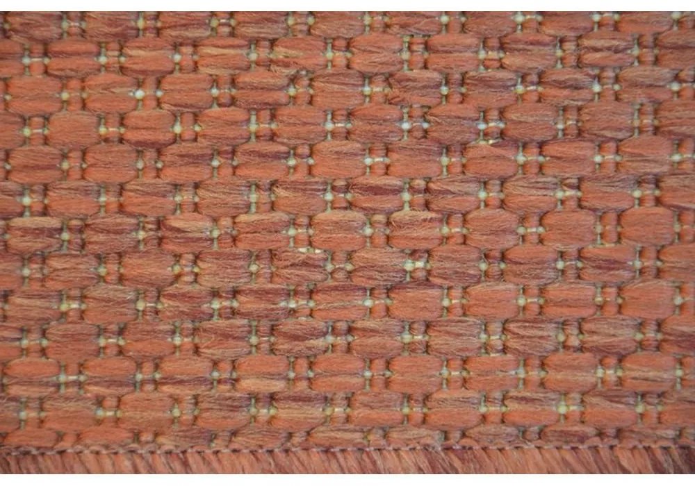 Kusový koberec Flat terakotový 80x150cm