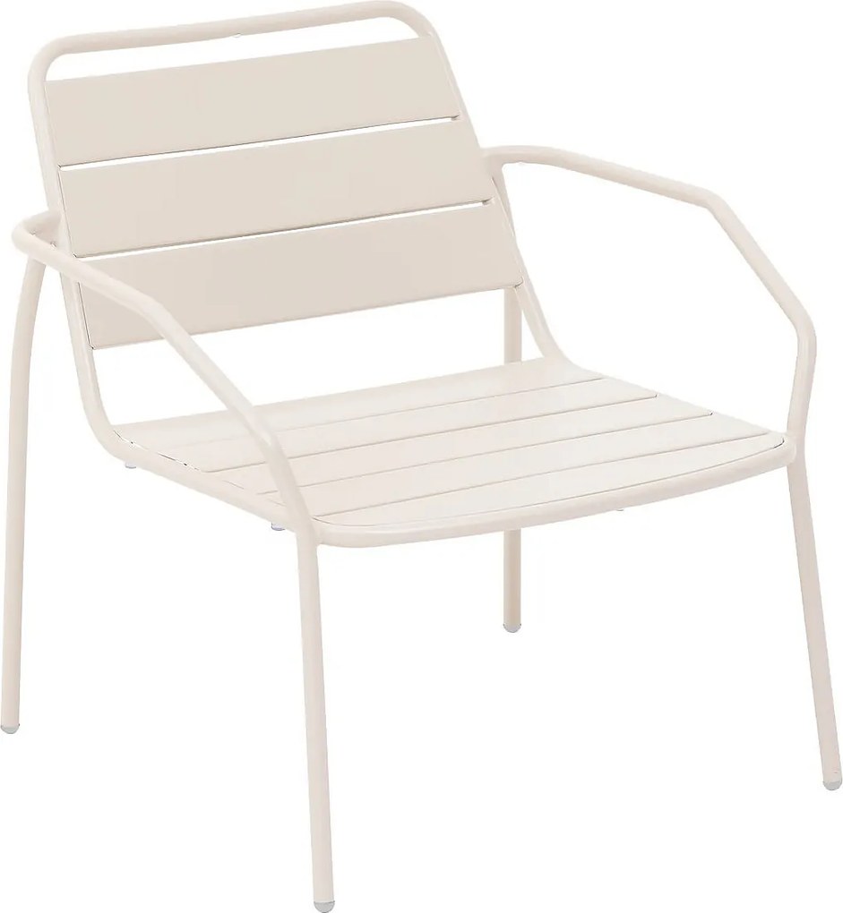 Hliníkové relaxačné kreslo RUBBY (ivory)