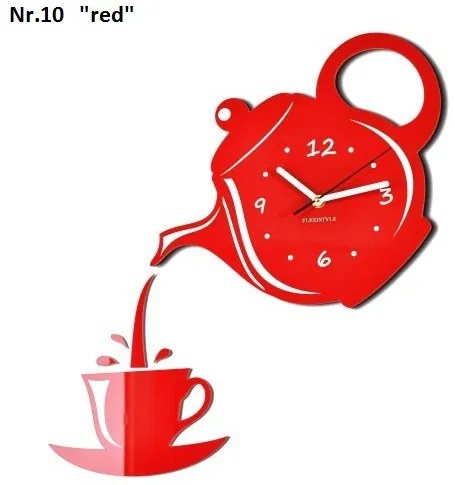 Nástenné hodiny do kuchyne s tichým chodom čierna