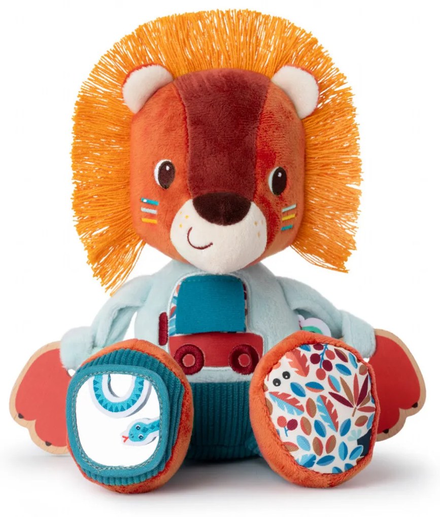 Lilliputiens – textilná hračka s aktivitami - lev Jack