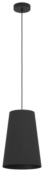 Eglo 390132 - Luster na lanku PETROSA 1xE27/40W/230V čierna