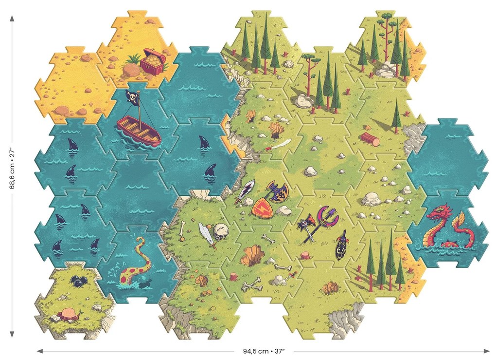 Arty Toys - Veľké puzzle - Bitka - 30 ks