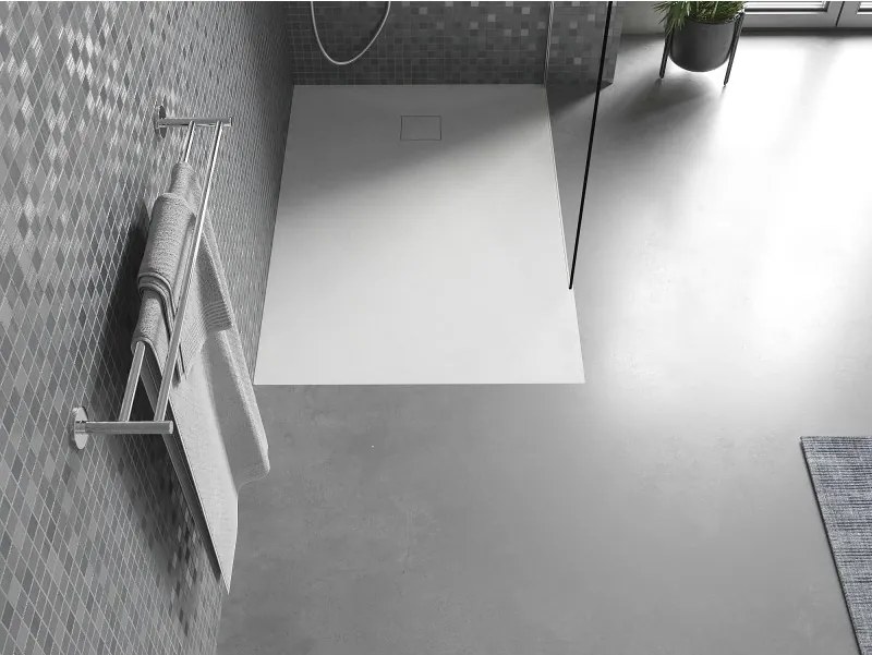 Mexen Bert, SMC obdĺžniková sprchová vanička 100 x 70 cm, biela, 4K107010