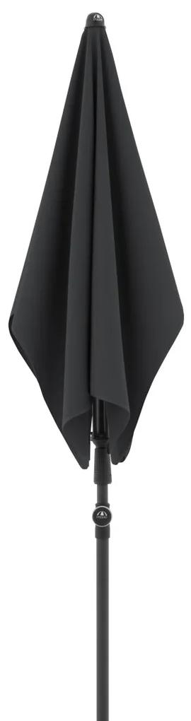 Doppler ACTIVE 200 x 120 cm - obdĺžnikový slnečník so stredovou nohou antracitová (kód farby 840)