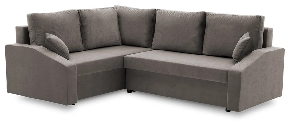 Rohová rozkladacia sedacia súprava GRANDE PLUS - color mikro Ľavá Sivá