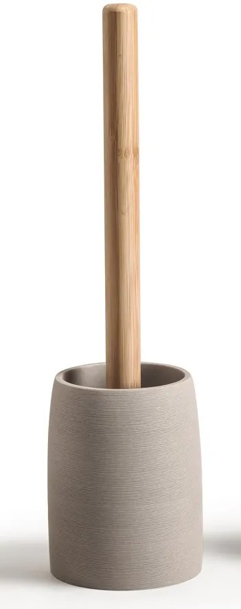 BISK Erga Riko, toaletná WC kefa na postavenie, béžová-hnedá, ERG-08578