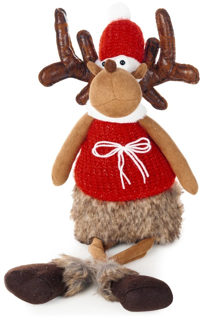 VIANOČNÁ FIGÚRKA REINDEER 59 CM VIACFAREBNÁ