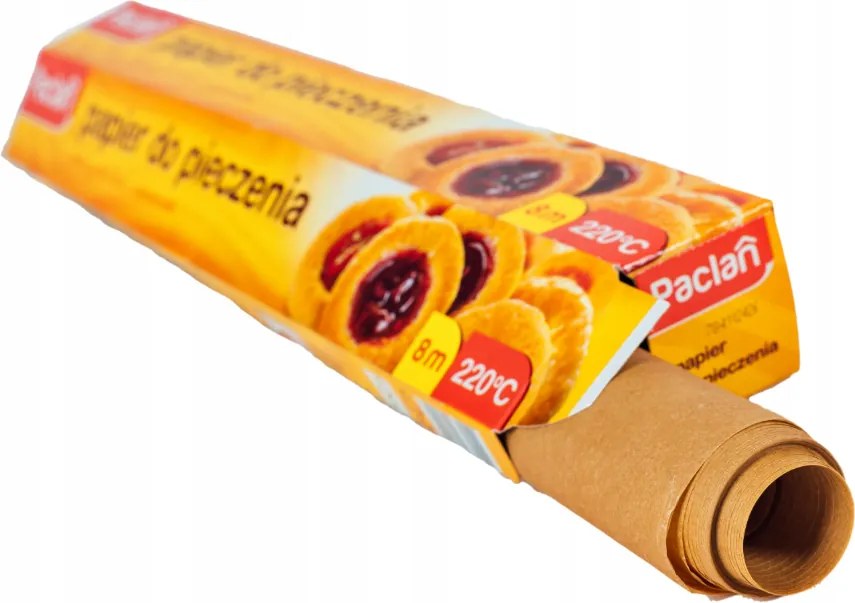 Hnedý papier na pečenie PACLAN 8m x 38cm silikónový, ľahko použiteľný