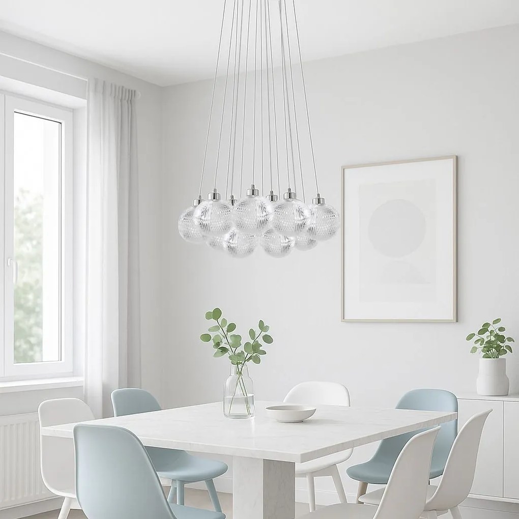 Toolight Toolight, závesné svietidlo 13xG9, MS025-13CP, chrómová, OSW-09640