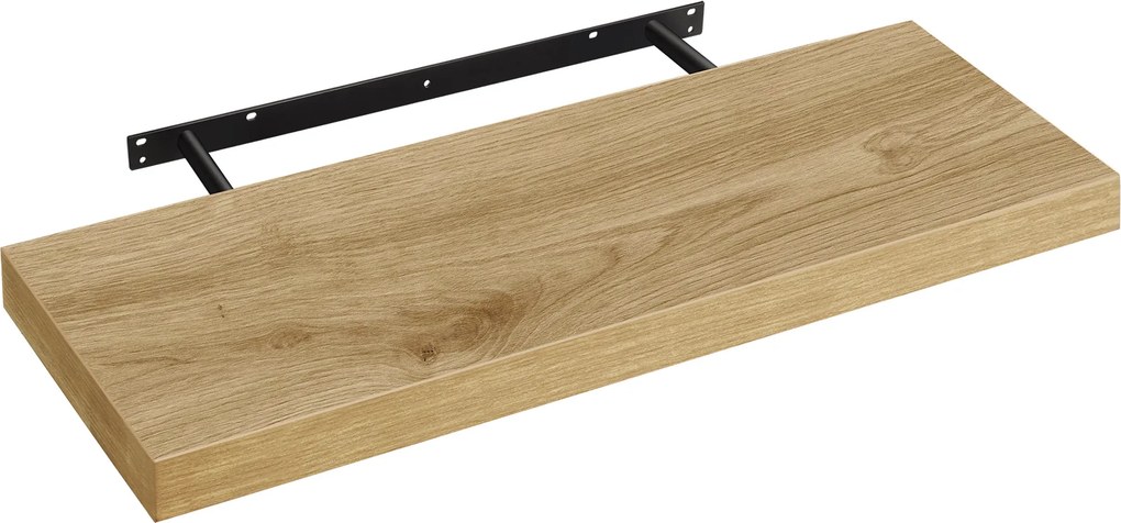 Plávajúca nástenná polica GROVE 60x20 cm, dub artisan