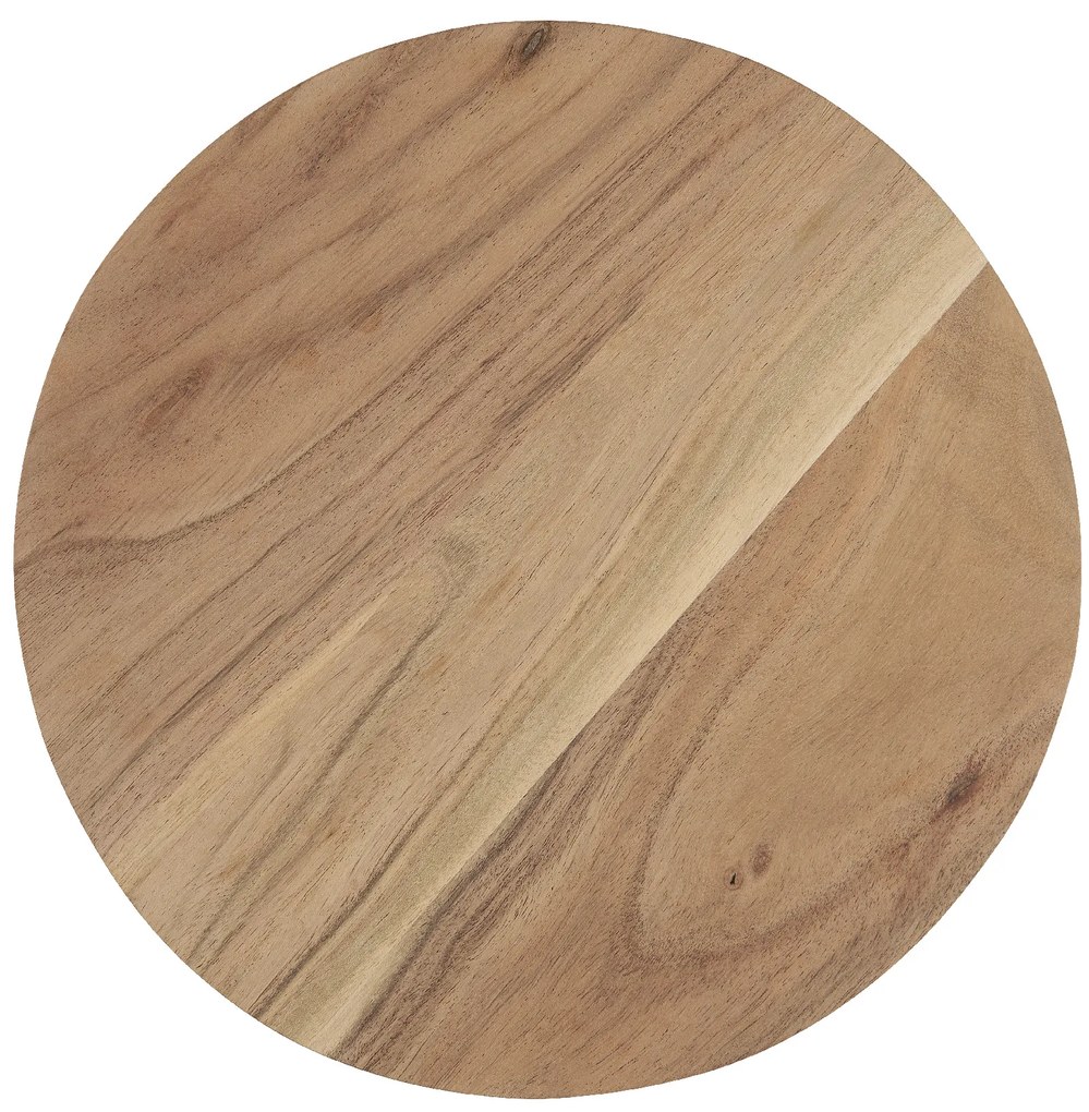 Okrúhla drevená doska ACACIA WOOD na nožičkách 30 cm
