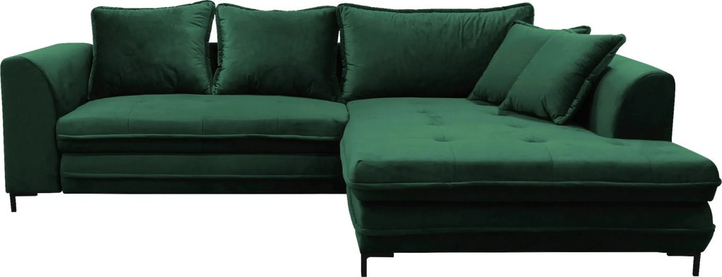 XXXLutz ROZKLADACIA ROHOVÁ SEDAČKA, textil, zelená Livetastic - Online Only obývacie izby - 001574004307