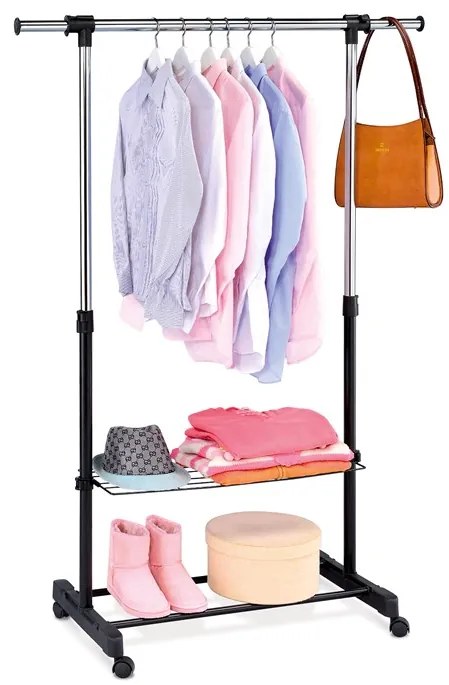 Autronic BONTEC Stojan na šaty, kov, čierna, ABD-1216 BK Farba: Biela