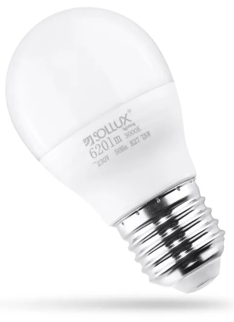 LED žiarovka E27 3000K 7,5W 620lm