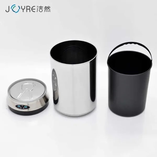 Bezdotykový odpadkový kôš 30l nápojová plechovka strieborná
