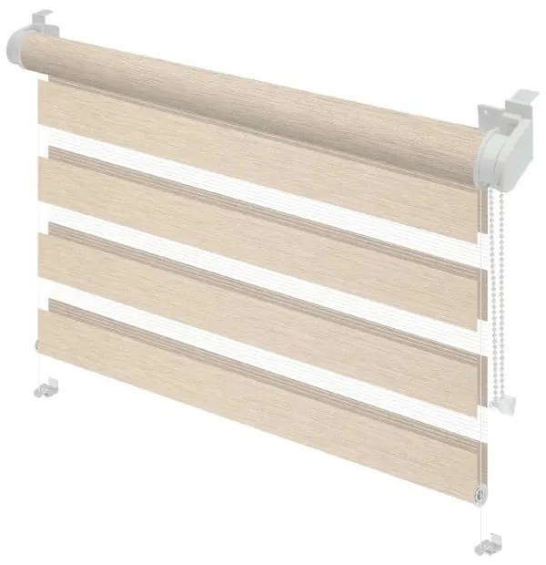 Krémová roleta deň a noc 72,5x150 cm Zebra Silvalin – Gardinia