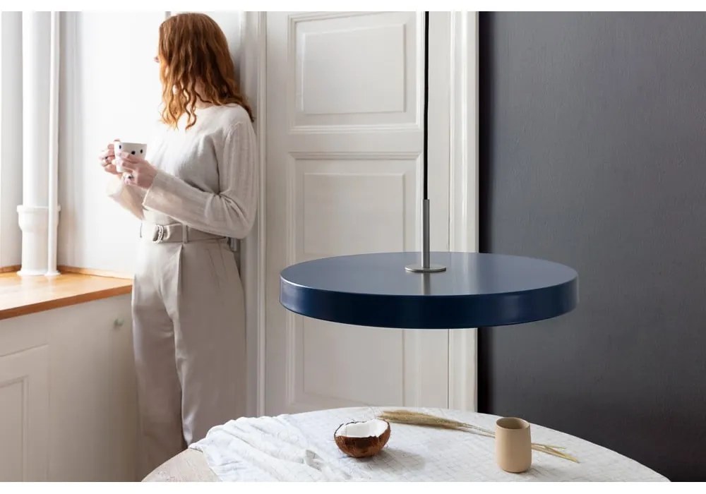 LED závesné svietidlo v petrolejovej farbe s kovovým tienidlom ø 43 cm Asteria Medium – UMAGE