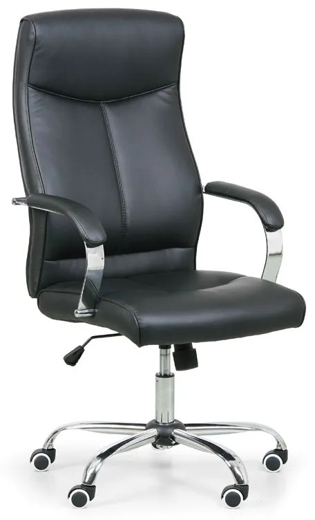 Kožené kancelárske kreslo LUGO, čierna