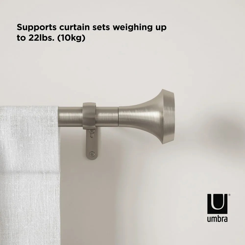 Oceľová roztiahnuteľná garniža 91 - 183 cm Ella - Umbra