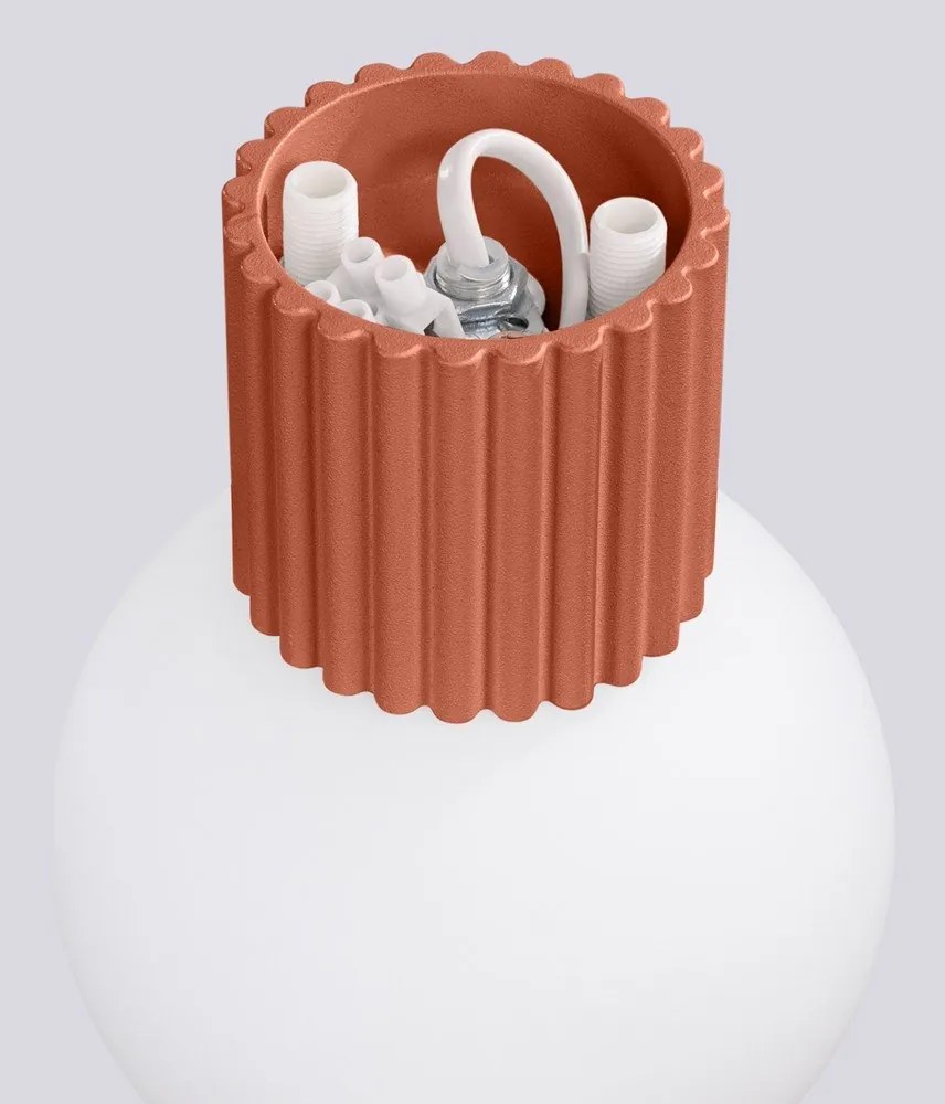 Oranžové nástenné svietidlo ø 12 cm Orbital – Sollux