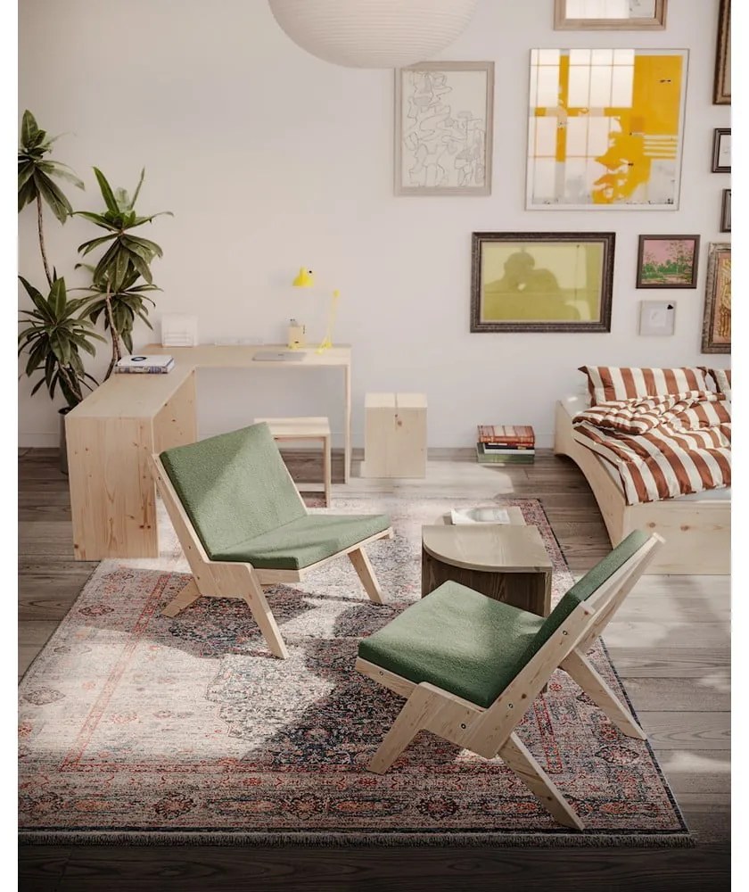 Zelené kreslo Sway – Karup Design