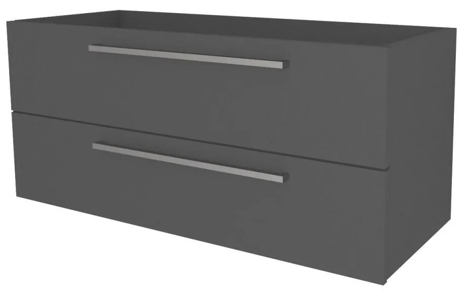 Mereo Bino, kúpeľňová skrinka 121 cm, Multidecor, Šedá diamant, MER-CN693SSEDD