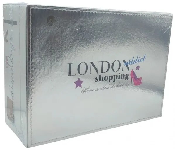Šperkovnica so zrkadlom LONDON 23x17cm - viac farieb Farba: Zlatá