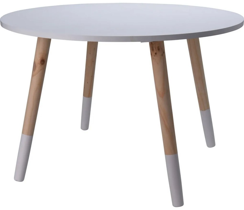 Detský drevený stôl Kid´s collection biela, 60 x 41 cm