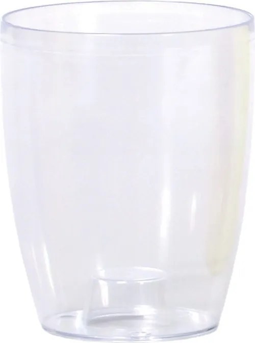 Plastový kvetináč na orchideu COUBIS ORCHID transparentný biely
