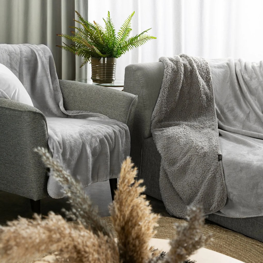 DEKA TEDY 170X210 CM STRIEBORNÁ