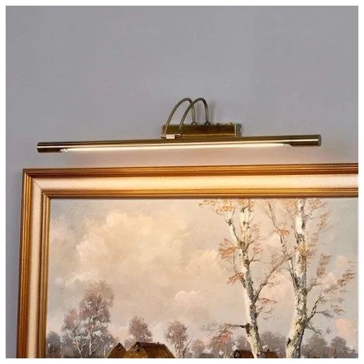 Searchlight 8343AB - LED Obrazové svietidlo LED/14W/230V mosadz