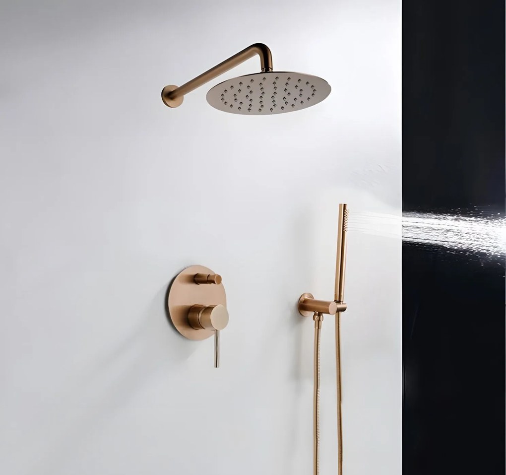Rea Lungo, podomietková sprchová sada + BOX, medená lesklá, REA-P7999