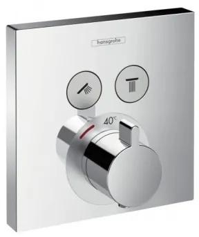 Hansgrohe ShowerSelect termostatická batéria pre 2 spotrebiče k telesu pod omietku chróm 15763000