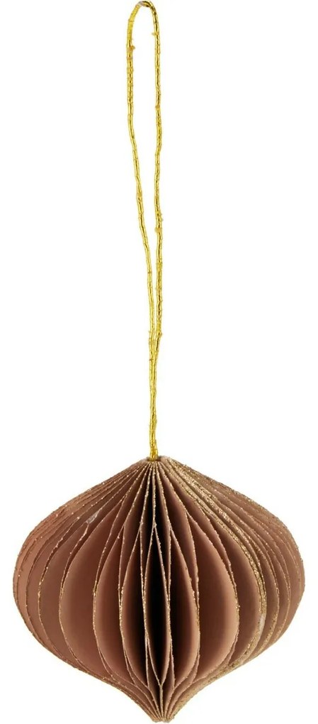 Súprava 9 ks vianočných ozdôb Ornaments, béžovo-hnedá, 6 cm, honeycomb