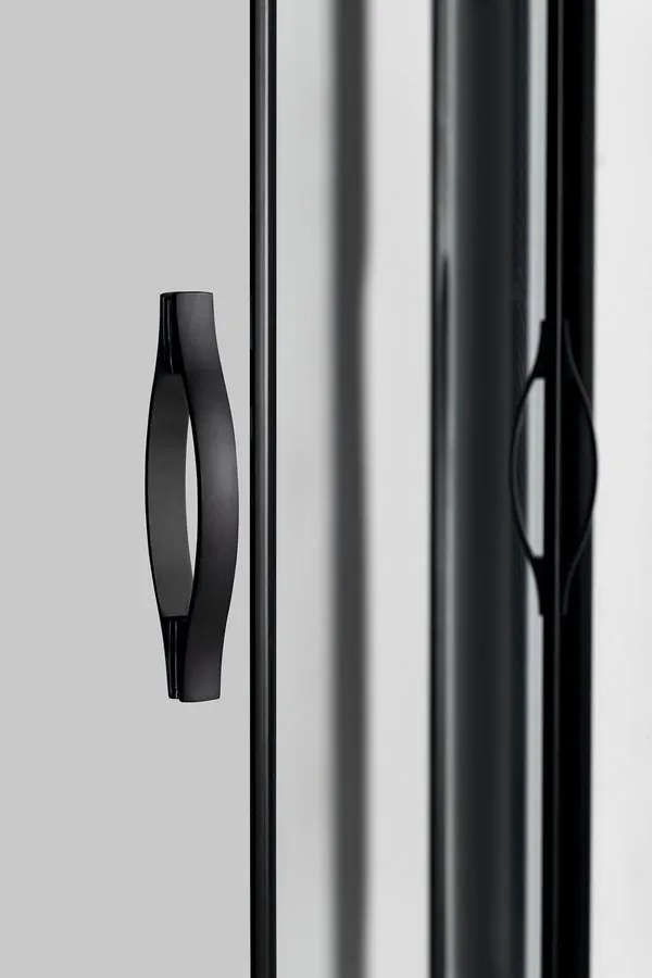 Gelco Gelco, SIGMA SIMPLY BLACK štvrťkruhová sprchová zástena 1000x1000mm, R550, číre sklo, GS5510B