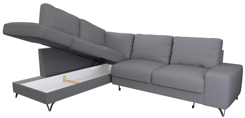 Sedacia súprava Salvador Bis, Dostupné poťahy: Verita 03, 005-strana sedacky: Ľavá - L3F+L2F+R4