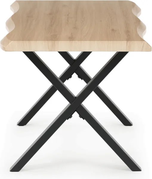 Konferenčný stolík CT-F4312 OAK divoký dub / čierny