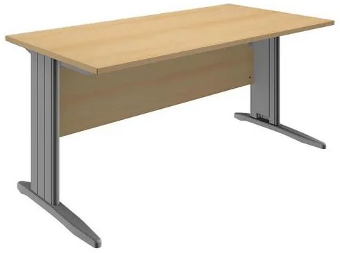 Kancelársky stôl System, 160 x 80 x 73 cm, rovné vyhotovenie, dezén buk