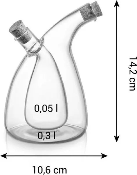 Tescoma Fľaša na olej a ocot Virgo 300/50 ml
