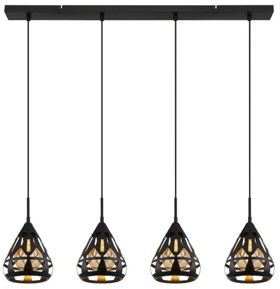 Globo 15889-4H - Luster na lanku HASSAN 4xE27/40W/230V