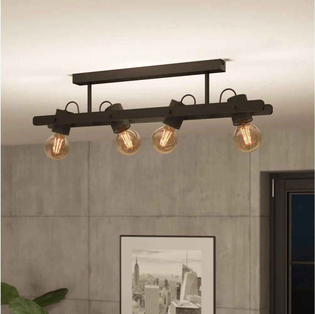 Eglo 43847 - Bodové svietidlo PLIMSOLL 4xE27/15W/230V