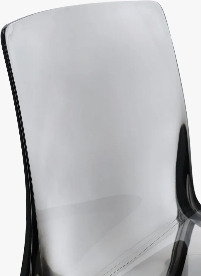 Sivá plastová záhradná stolička Adele – Bizzotto