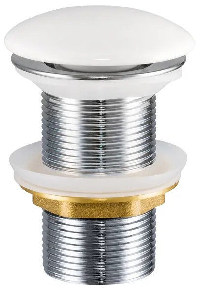 Sada keramického umyvadla na dosku a výpusti Gaja 45 cm biela