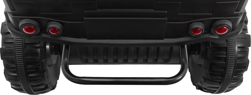 Ramiz Štvorkolka XL ATV 2,4 GHz na batérie pre deti čierna/zelená + diaľkové ovládanie + pohon 4x4 + nosič batožiny + pomalý štart + EVA + LED audio