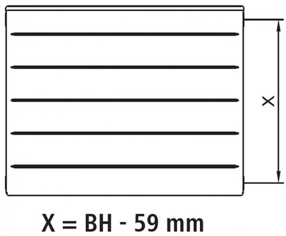 Kermi Therm X2 LINE-K kompaktný doskový radiátor 22 605 x 1005 PLK220601001N1K