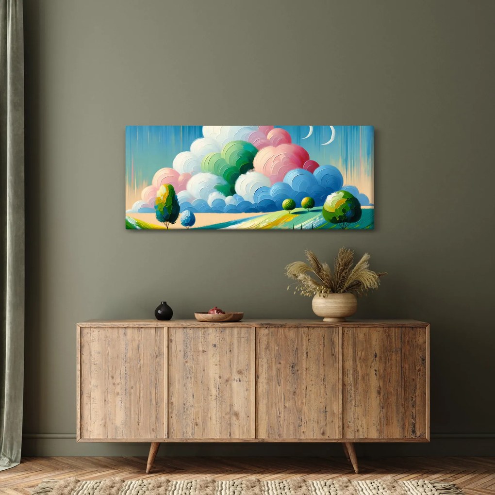 Obraz - Krajinka s mrakom (120x50 cm)
